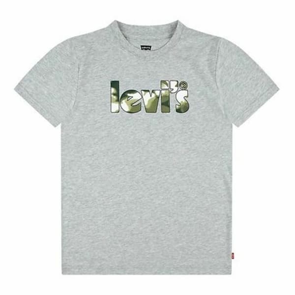 T-shirt Levi's Camo Poster Logo Gray 60731 Grå - 16 år