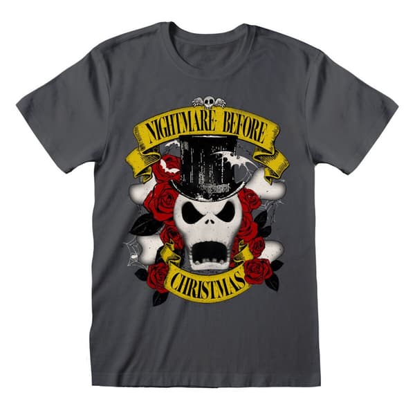 T-shirt med kortärm The Nightmare Before Christmas Top Hat Jack Grafit Unisex - M