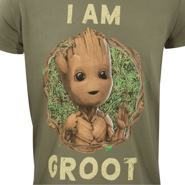 T-shirt med kortärm Marvel Badge Grön Unisex - S