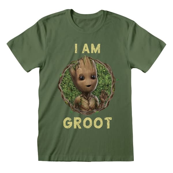 T-shirt med kortärm Marvel Badge Grön Unisex - S