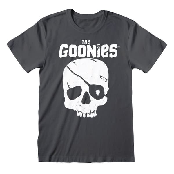 T-shirt med kortärm The Goonies Skull and Logo Grafit - S