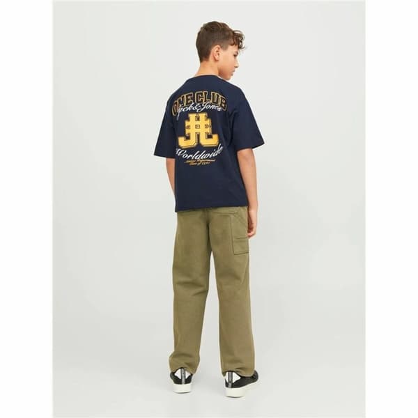 Barn T-shirt med kortärm Jack & Jones Jorcole Back Print Marinblå - 110-116 cm
