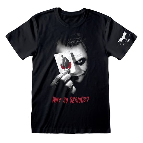 T-shirt med kortärm Unisex Batman Why So Serious Svart - XXL