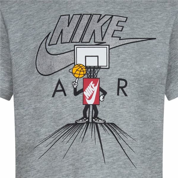 Barn T-shirt med kortärm Nike Icons Of Play Grå - 6 år