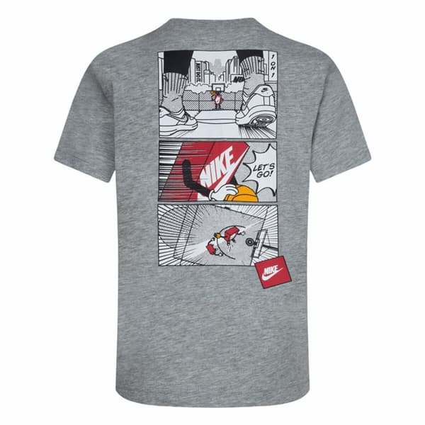 Barn T-shirt med kortärm Nike Icons Of Play Grå - 6 år