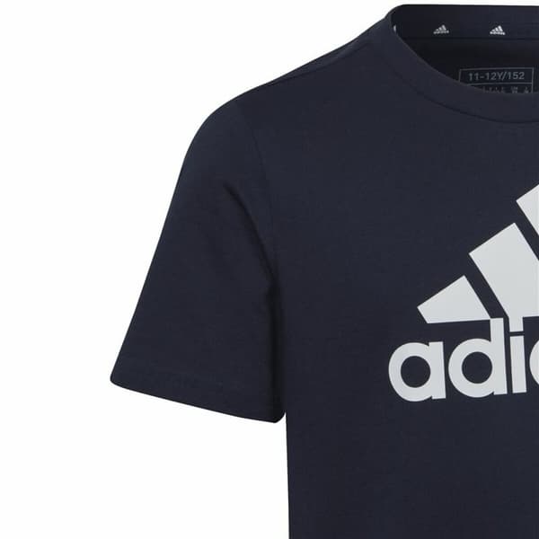 Barn T-shirt med kortärm Adidas Svart - 11-12 år