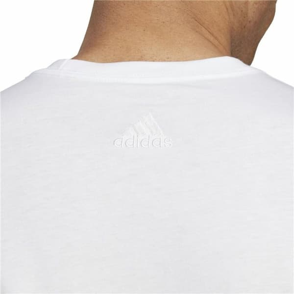 T-shirt med kortärm Herr Adidas Essentials Vit - S