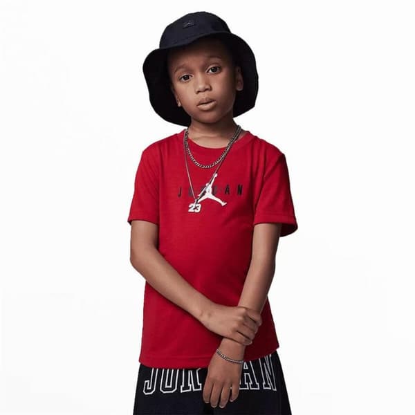 Barn T-shirt med kortärm Jordan Jumpman Graphic Röd - 5 år