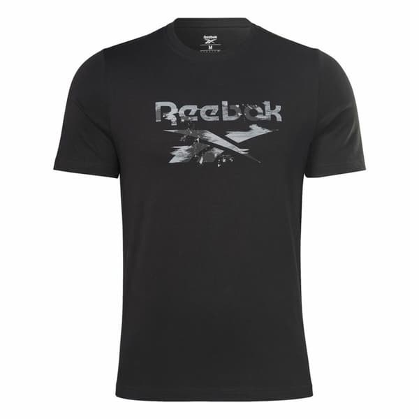 T-shirt med kortärm Herr Reebok Indentity Modern Camo Svart Kamouflage - M