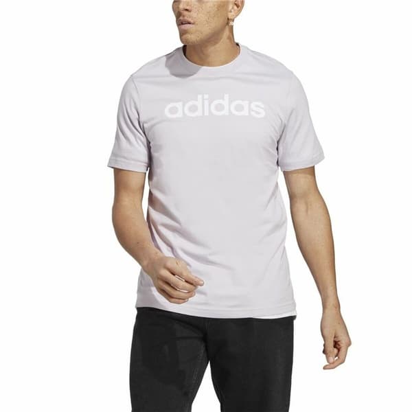 Kortærmet T-shirt til Mænd Adidas Essentials Syren - S