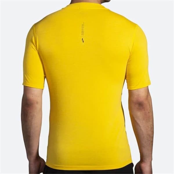 Kortærmet T-shirt til Mænd Brooks High Point Gul - S