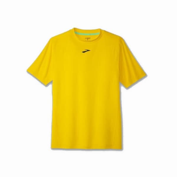 Kortærmet T-shirt til Mænd Brooks High Point Gul - S