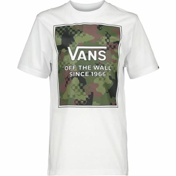 Kortarmet T-skjorte til Menn Vans Camo Check Hvit - XL