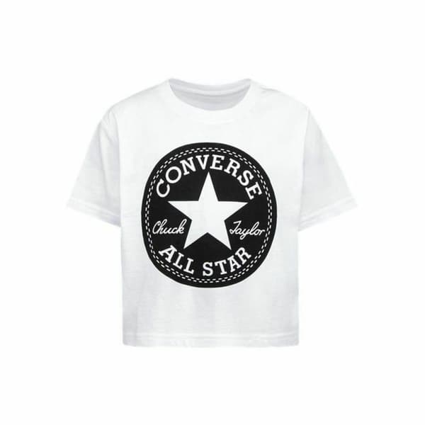 Kortarmet T-skjorte Converse  Chuck Patch Boxy - 4-5 år