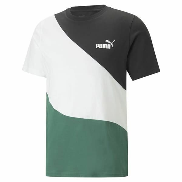 T-skjorte Puma Power Cat Grønn Menn - S