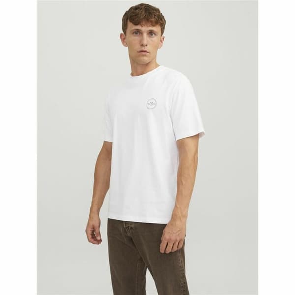 Kortarmet T-skjorte til Menn Jack & Jones lushield Hvit Menn - XL