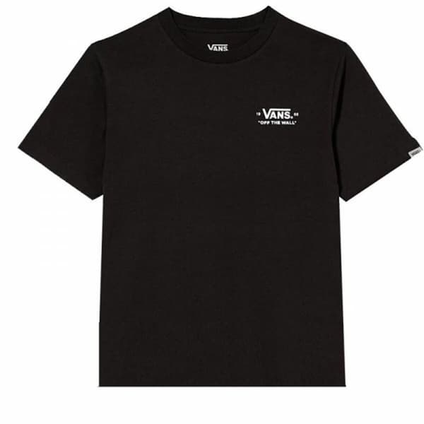 Barne Kortermet T-skjorte Vans Mini Scrip Svart - 12-14 år