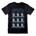 Miniatyrbilde 1 av 2: Unisex Skjorte T-shorte Star Trek Many Mood Of Spock Svart - XL