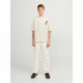 Miniatyrbilde 3 av 7: Barne Kortermet T-skjorte Jack & Jones tampa Back Beige - 11-12 år