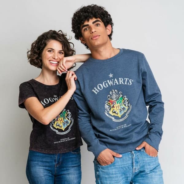 Naisten T-paita Harry Potter Harmaa Tumman harmaa - XL