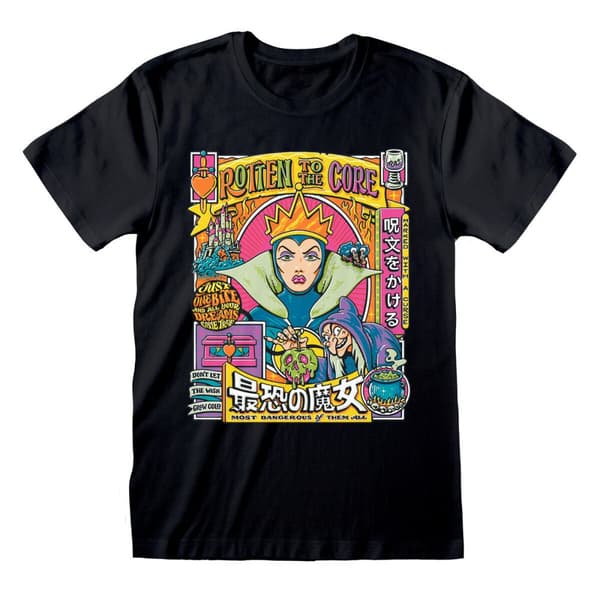 Lyhythihainen paita Disney Rotten to the Core Musta Unisex - M