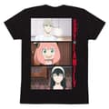 Pikkukuva 1 / 5: Lyhythihainen paita Spy X Family Trio Shots Musta Unisex - XL