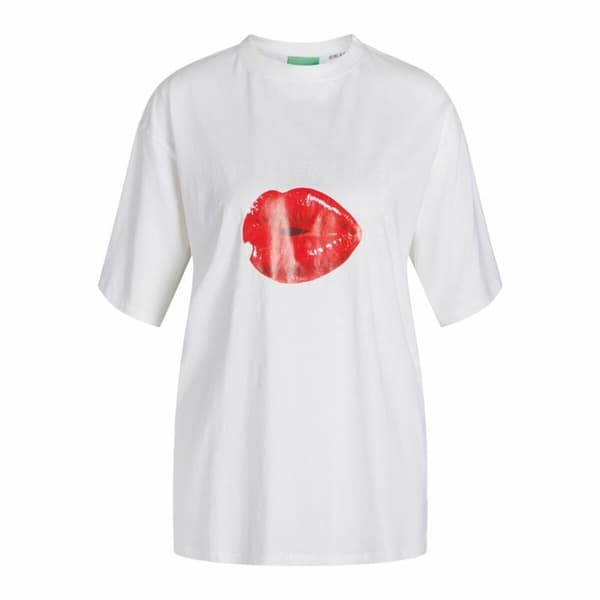 Lasten Lyhythihainen paita Jack & Jones Jxkora Loose Valkoinen - L