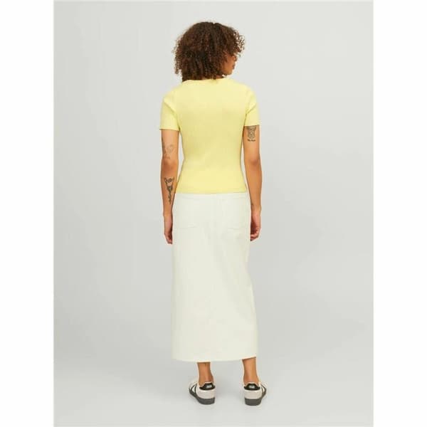 Naisten T-paita Jxsky Ss Jack & Jones French Vanilla Keltainen - S