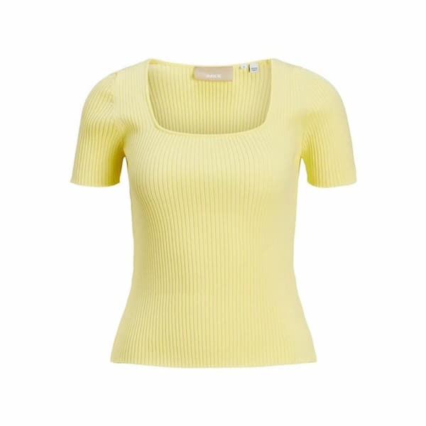 Naisten T-paita Jxsky Ss Jack & Jones French Vanilla Keltainen - S