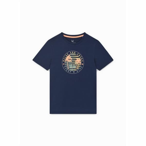 Lasten Lyhythihainen paita Jack & Jones Jjsummer Smu Vibe Tee Laivastonsininen - 16 vuotta
