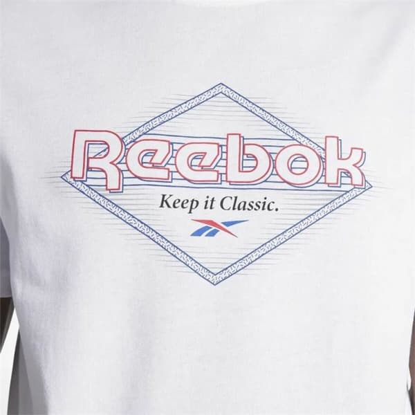 Miesten T-paita Reebok Graphic Series Valkoinen - L