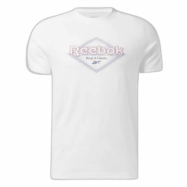 Miesten T-paita Reebok Graphic Series Valkoinen - L