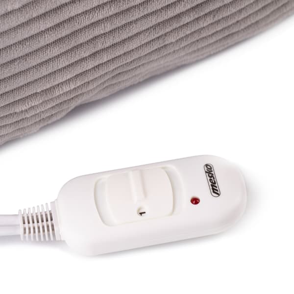 Elektrisk varmepute i flanellfleece med 2 temperaturinnstillinger - Grå