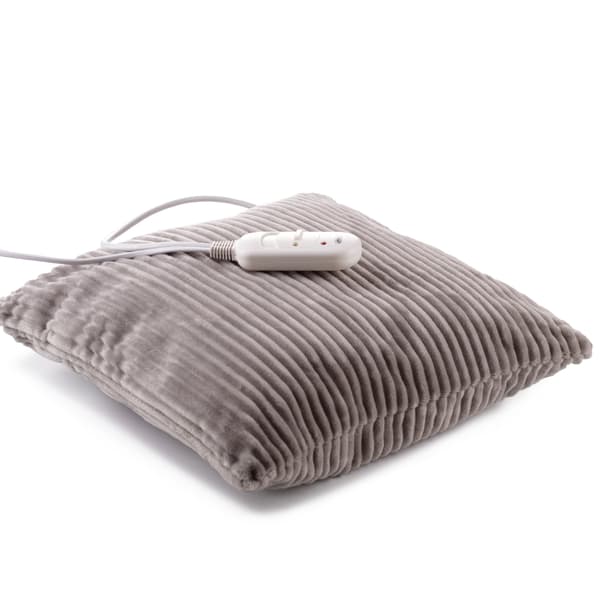 Flannel fleece elektrisk varmepude med 2 temperaturindstillinger - Grå