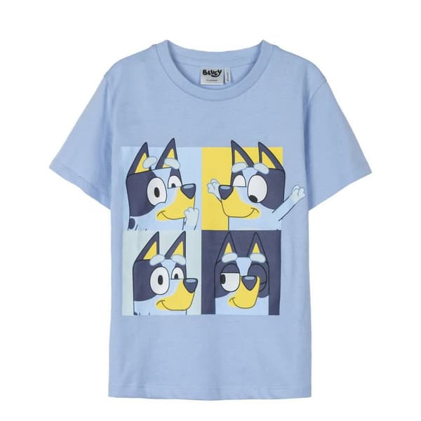 Barn T-shirt med kortärm Bluey Ljusblå - 2 år