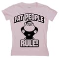Miniatyrbild 3 av 3: Fat People Rule! Girly T-shirt