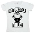 Miniatyrbild 1 av 3: Fat People Rule! Girly T-shirt