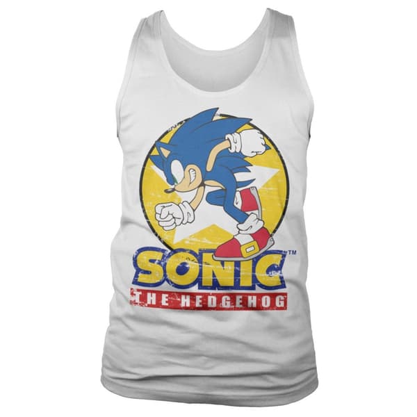 Fast Sonic - Sonic The Hedgehog Tank Top White XX-Large