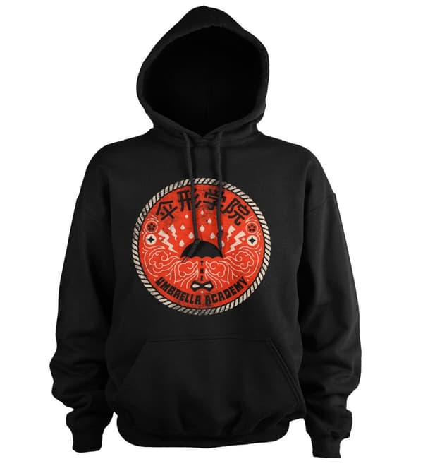 The Umbrella Academy Distressed Patch Hoodie Black Large