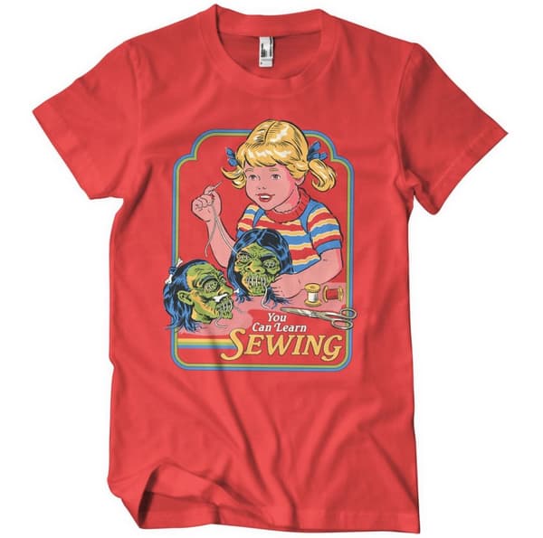 You Can Learn Sewing T-Shirt Red Small