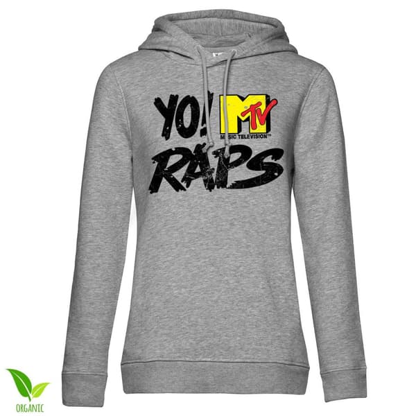 Yo! MTV Raps Distressed Logo Girls Hoodie Small