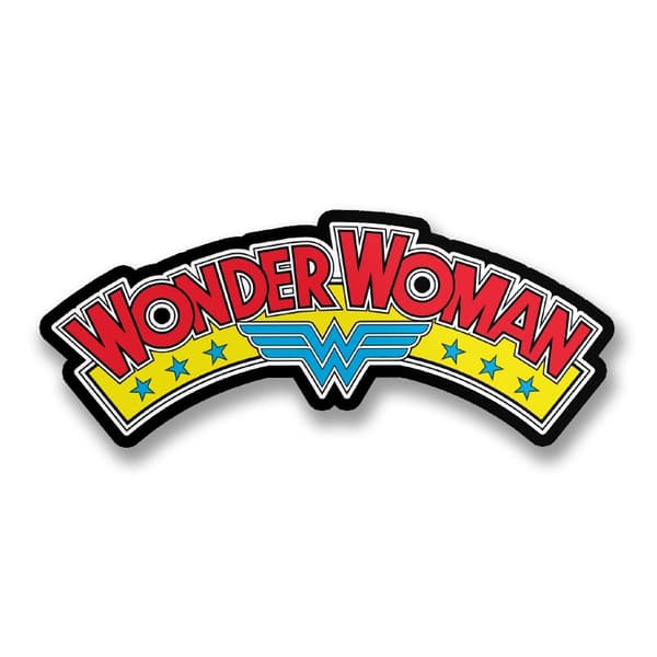 Wonder Woman Retro Logo Sticker