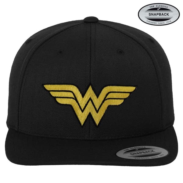 Wonder Woman Premium Snapback Cap Black