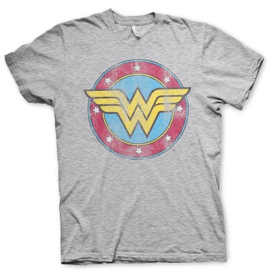Wonder Woman Distressed Logo T-Shirt Medium