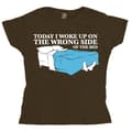 Miniatyrbild 4 av 4: Woke Up On The Wrong Side Of Bed Girly T-shirt