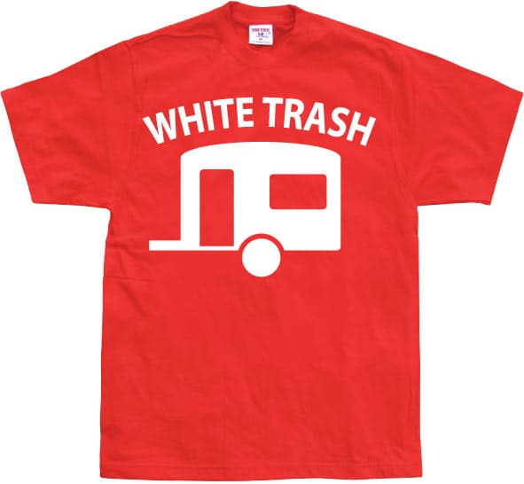 White Trash Caravan T-Shirt Red XX-Large