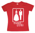 Miniatyrbild 1 av 3: Wedding - GAME OVER! Girly T-shirt