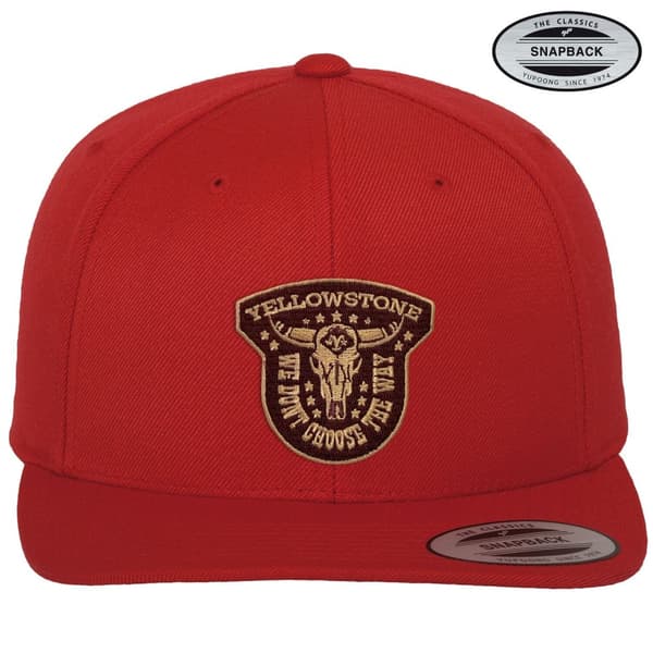 We Don't Choose The Way Premium Snapback Cap Red