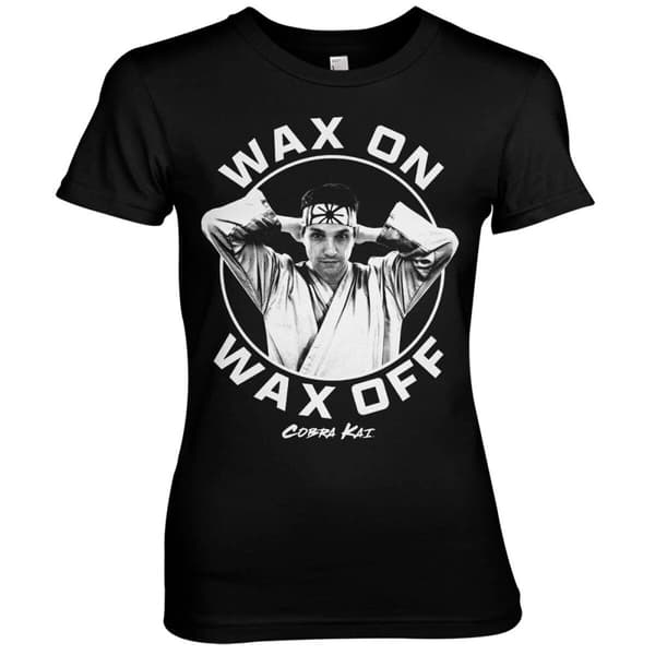 Wax On Wax Off Girly Tee Black XX-Large