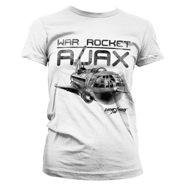 War Rocket Ajax Girly Tee White Medium